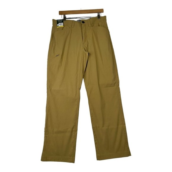 New Mens Orvis Tech Water Repellant Pant size 32 X29 Antique Bronze Tan Color - Picture 1 of 10